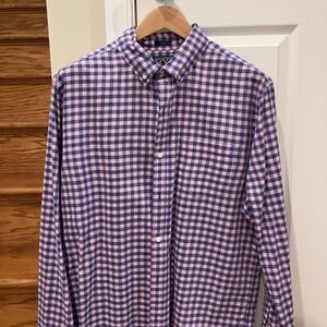 RYE by Hawker Rye Men's Blue and Pink Checkered Shirt